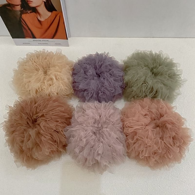 Scrunchie tule premium XXL