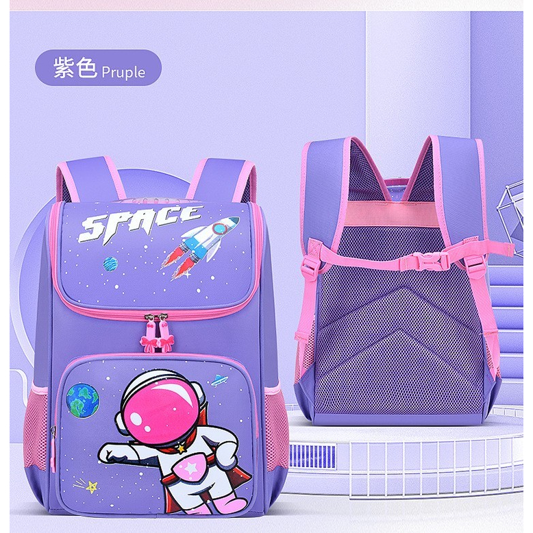 PTM-tas ransel anak sekolah TK SD-tas sekolah anak karakter astronot space