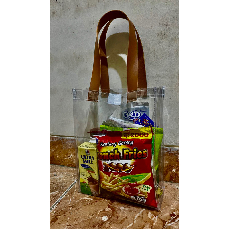 tas mika bening transparan tebal,tas hampers,totebag mika souvenir