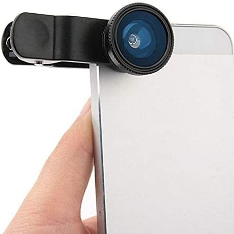 Lensa Kamera HP Smartphone 3 in 1 Fish Eye Macro Wide 0.67X - OD-31 - Black