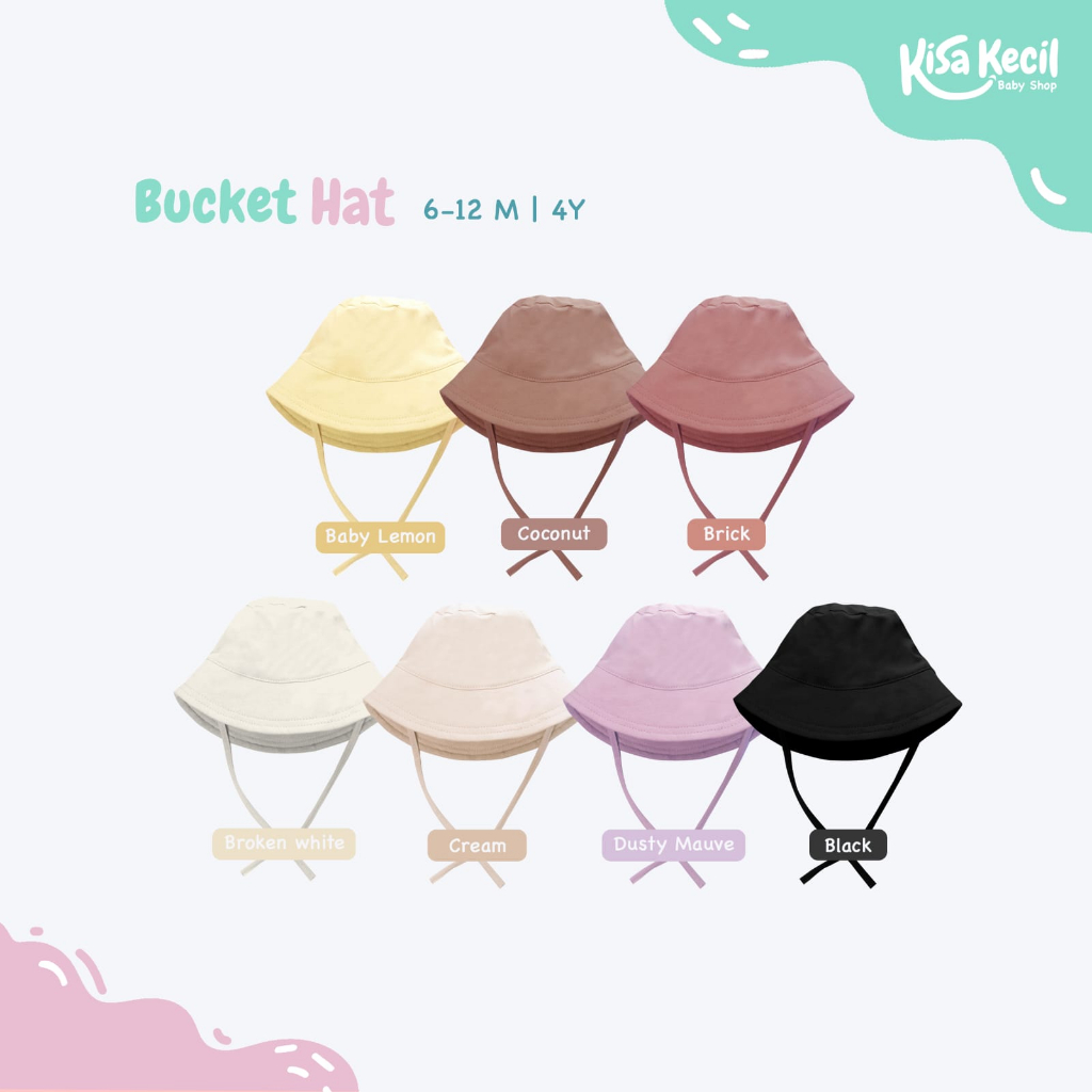 Booyah Bucket Hat / Topi Anak / Topi Bayi / Aksesoris Rambut