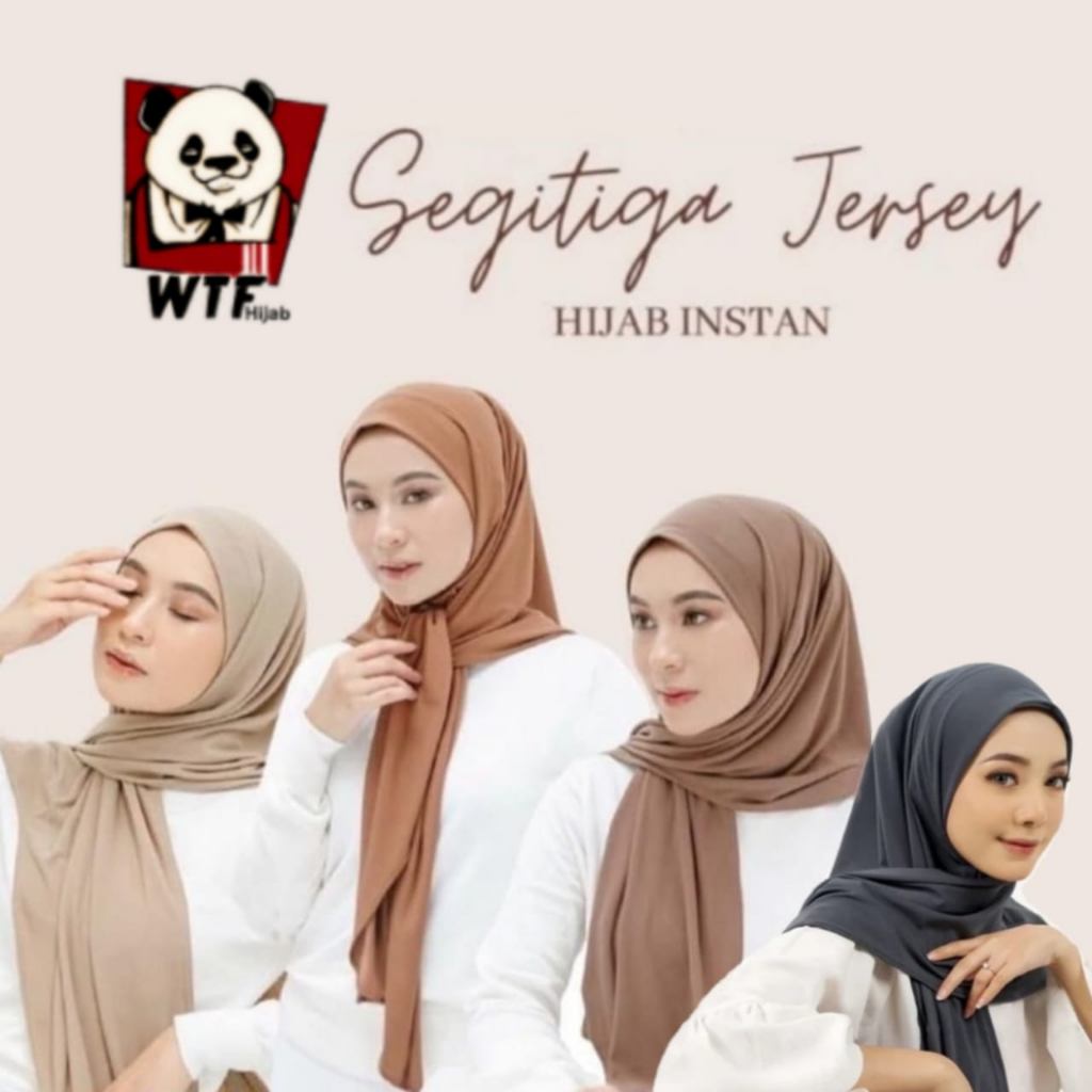 JILBAB SEGITIGA INSTAN JERSEY DEWASA ||   Hijab Segitiga Jersey Premium