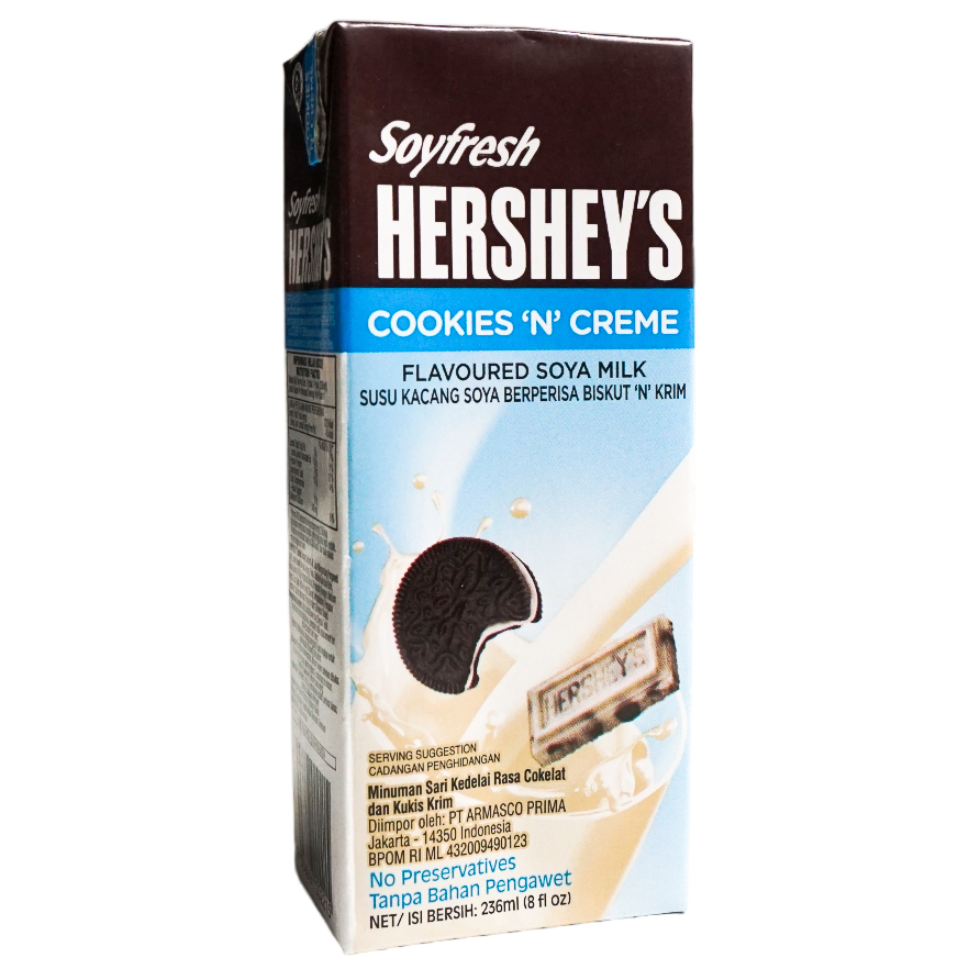 Soyfresh Hershey's Soya Milk 236ml - Susu Kacang Kedelai