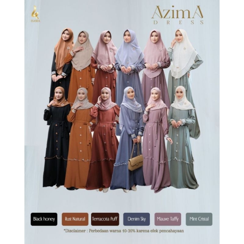 RIHAIA | Azima Dress Set Pashmina / Khimar by Hawa The Label
