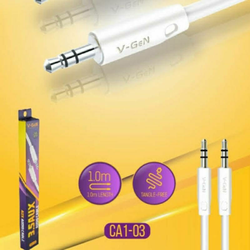 KABEL AUX vgen AUDIO 3.5mm CA1-03 1M (ORIGINAL).
