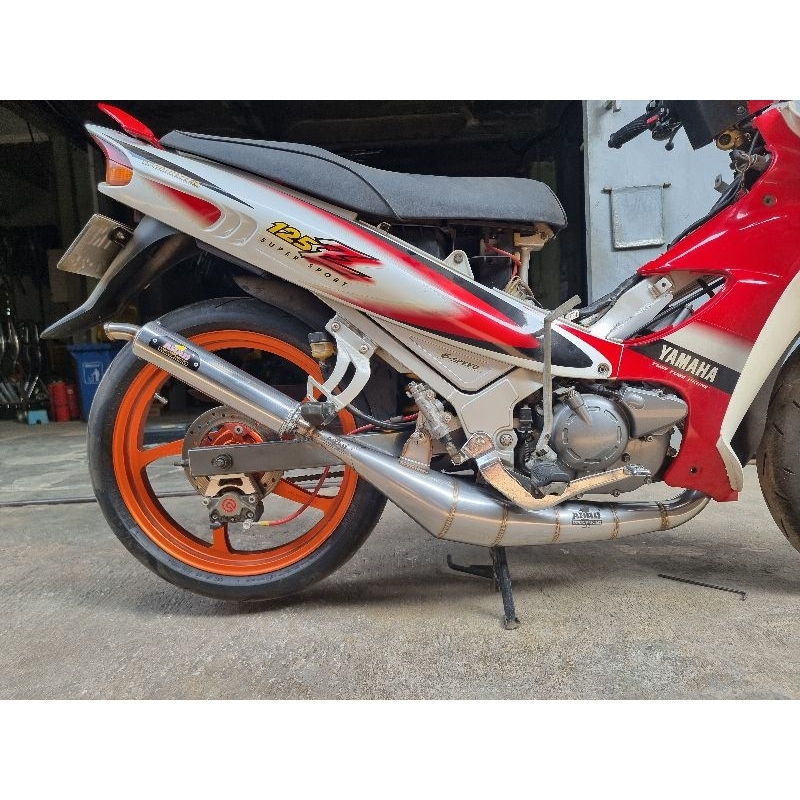 Knalpot Racing Ahau One 125Z Samping Leher Press