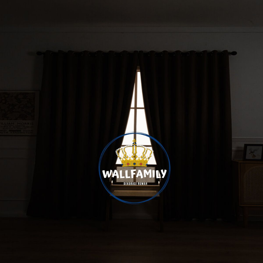 gorden jendela sale blackout Lebar 2m