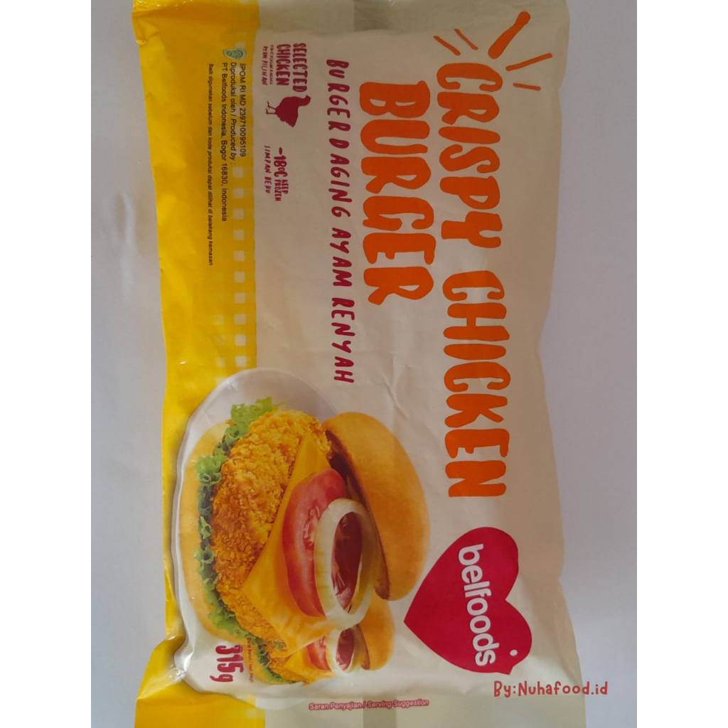 

Belfoods Crispy Chicken Burger 315 gr