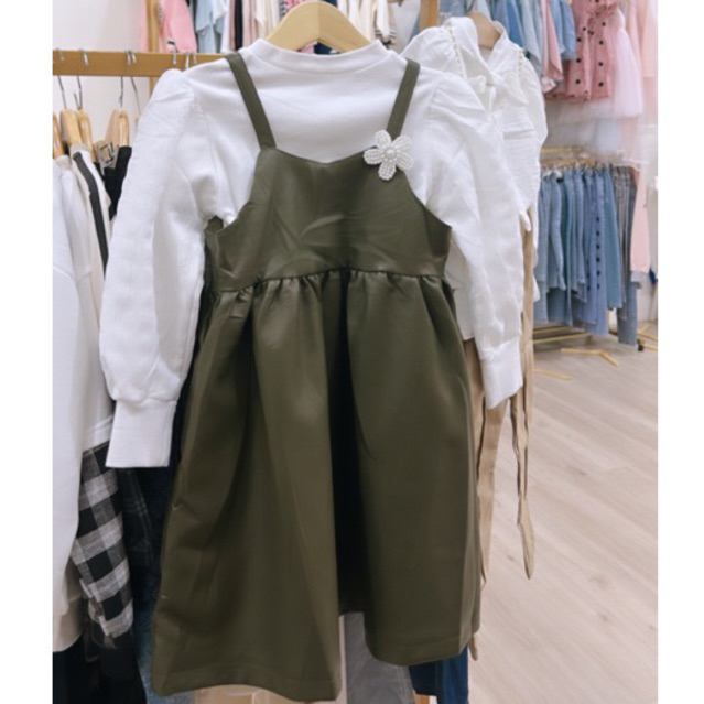 overal dress leather