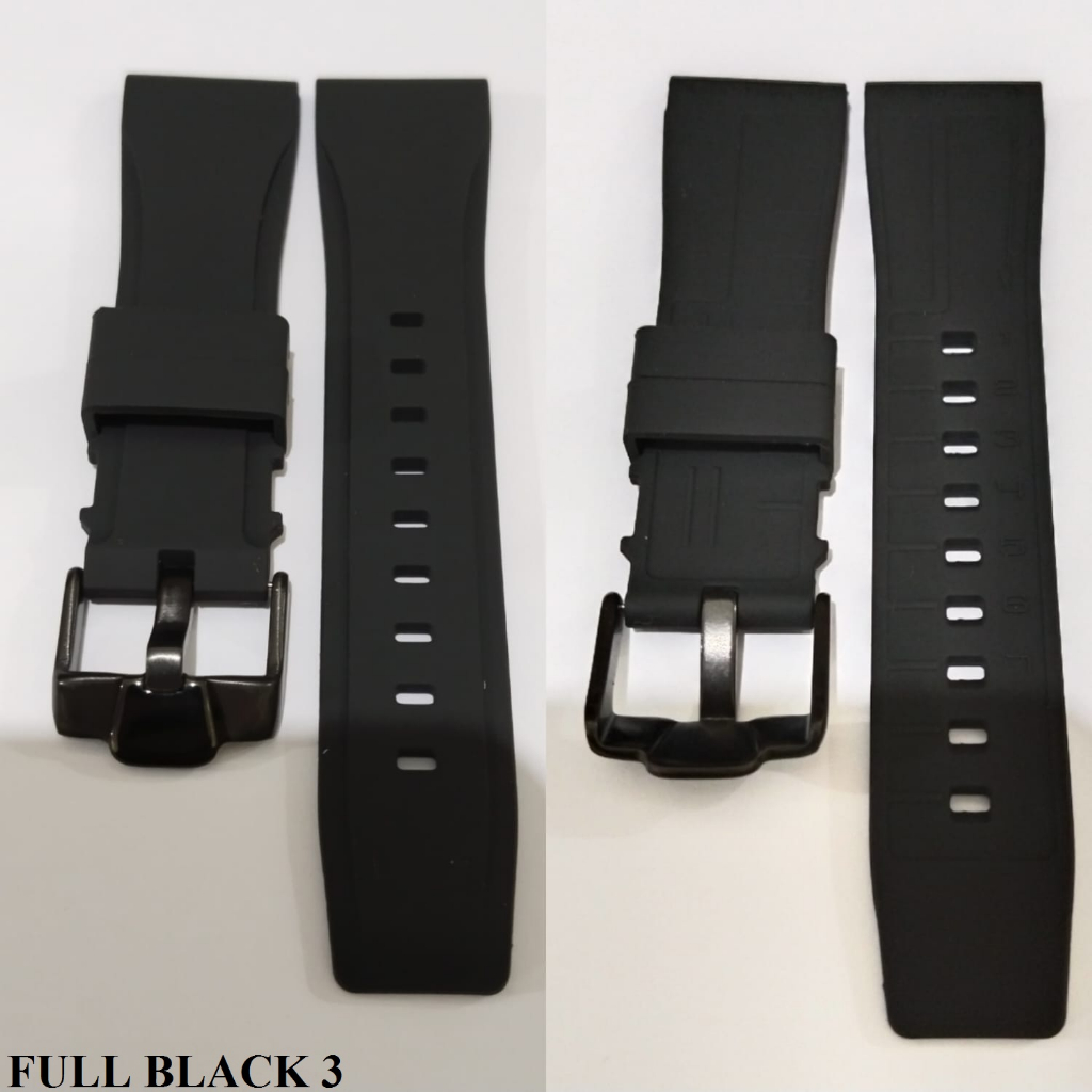 STRAP TALI KARET RUBBER JAM TANGAN SILICONE BERBAGAI UKURAN 18 MM-26 MM