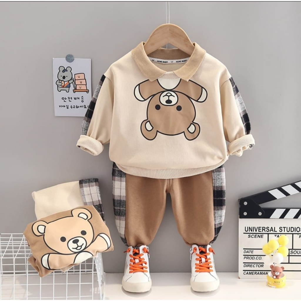 Setelan Baju Cardingan Anak//Fashion Baju Sweater Anak Laki-laki Dan Anak Perempuan Terbaru Umur 1-5 Tahun