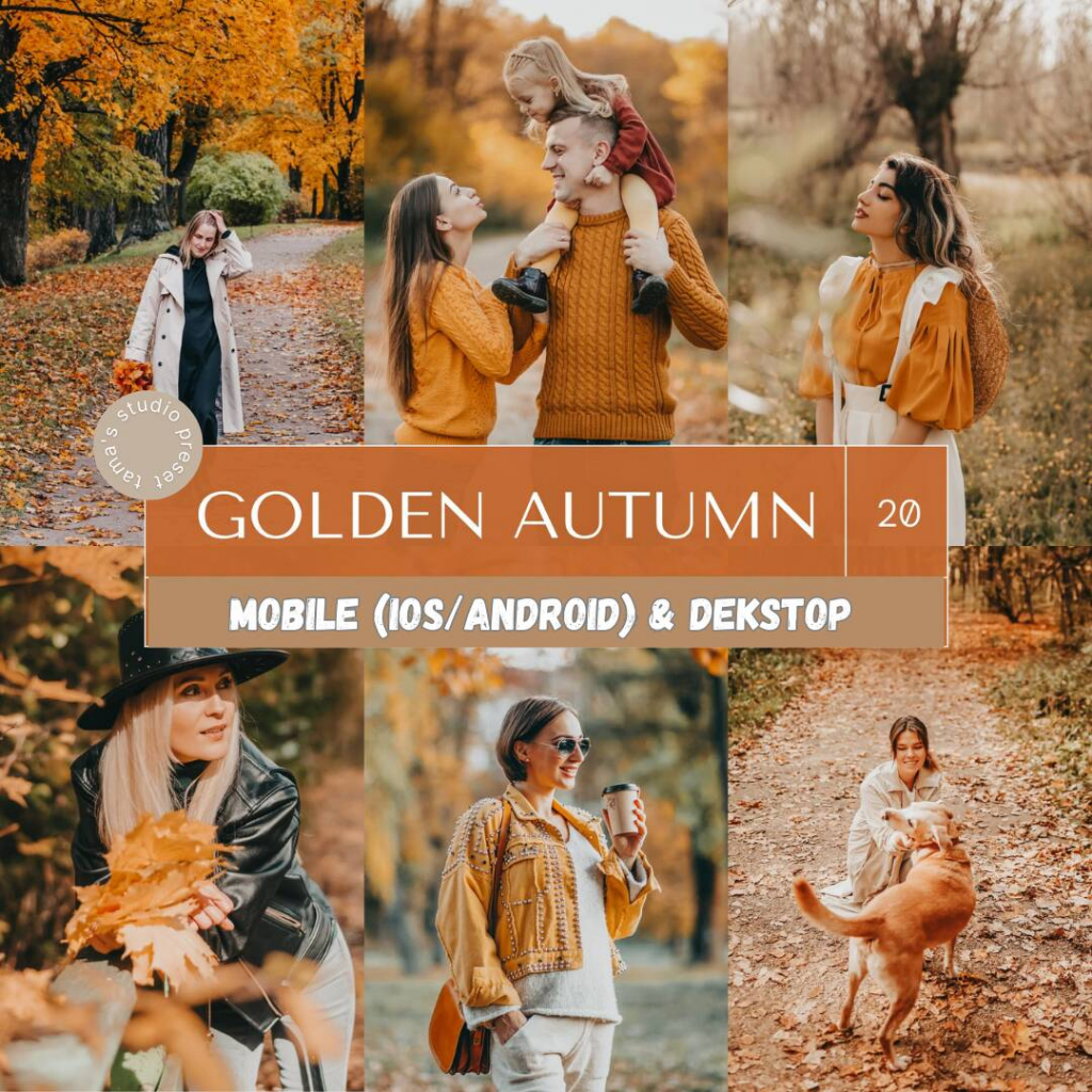 Golden Autumn 20 Mobile &amp; Desktop Presets