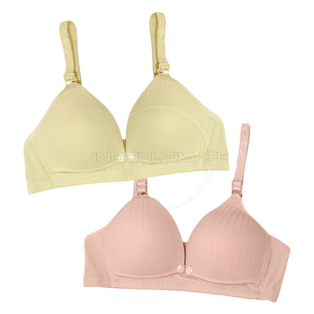 1 Pcs Bra Menyusui Tanpa Kawat Bra Menyusui Kancing Depan BH Menyusui Bayi Pakaian Dalam Wanita Cewek Perempuan Nursing Bra Maternity Bra BIM-23