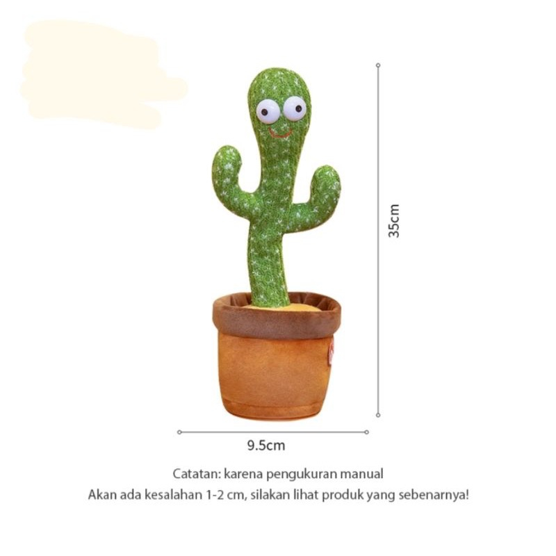 Boneka Kaktus nyanyi Joged Bicara - Dancing Cactus Doll singing dancing talking fun