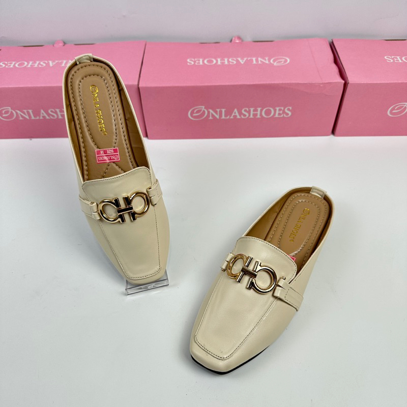 Onlashoes - Sandal Wanita Mules Delia Hak 3cm