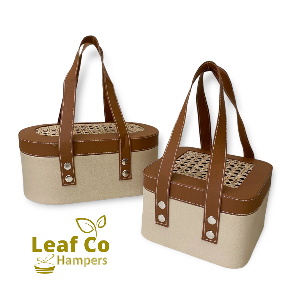 Leaf Co - Rattan Beauty Kiss Tas Box Hampers Anyaman Rotan Tas Hantaran Pernikahan Tas Box Parcel An