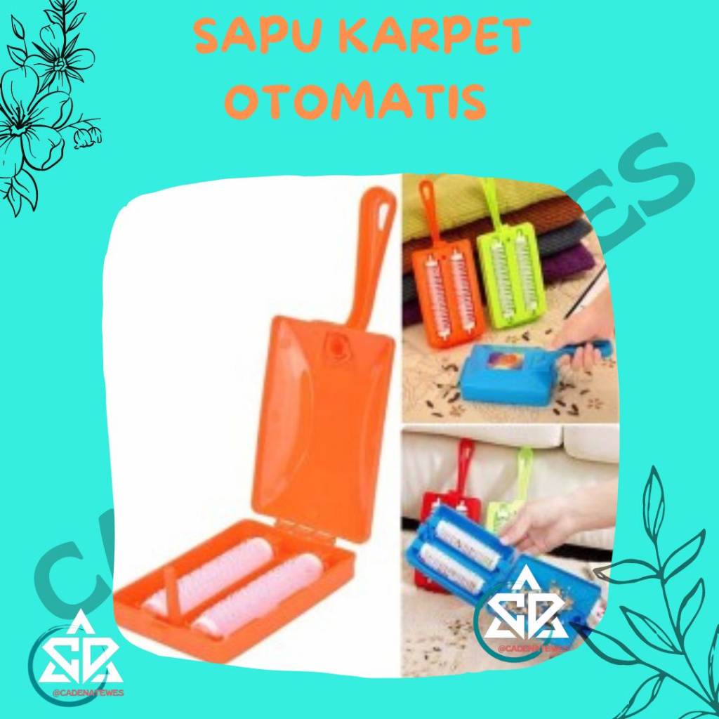 ✔✔TERMURAH✔✔ Sapu Pembersih Karpet Lantai Otomatis Dengan Sikat lembut / sapu karpet