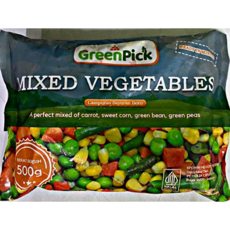 

Greenpick Mixed Vegetables 500 gr