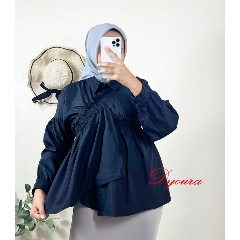 Atasan wanita terbaru/ blouse bella zara/ Atasan premium popline