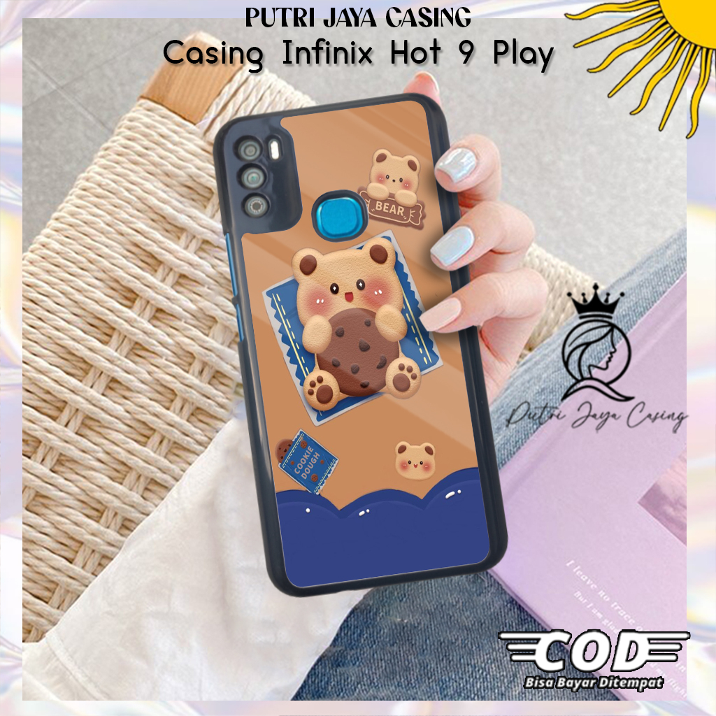 Case Hp Infinix Hot 9 Play Casing Infinix Hot 9 Play Motif BEAR02 Casing Terbaru Case Karakter Lucu 