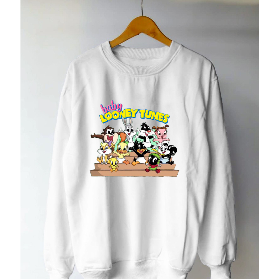 Sweater Wanita Karakter Baby Looney Tunes Sweatshirt Oversize