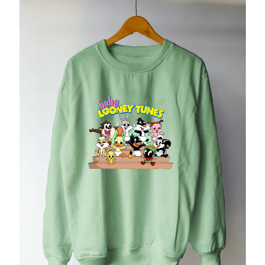 Sweater Wanita Karakter Baby Looney Tunes Sweatshirt Oversize