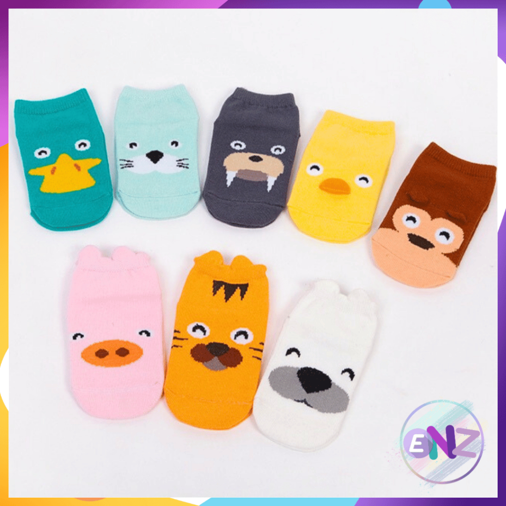 ENZ ® Babyfit Kaos Kaki Bayi Cute Animal 3D Lucu Enak Pakai Lentur Nyaman Impor 1303