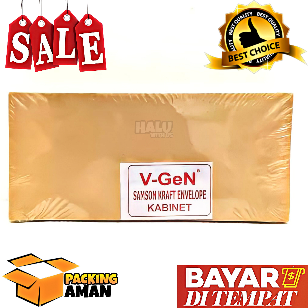 

(BISA COD) PROMO 100 Pcs Amplop Coklat Ukuran Kabinet 11 x 24 CM / Amplop Coklat Samson Kabinet