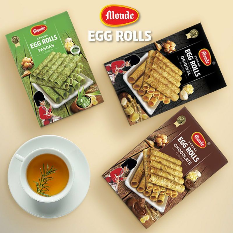 

Monde Serena Egg Roll Kemasan 70 gram - Rasa Original - Biskuit Monde - Snack - Kue Kering - Kue Gulung