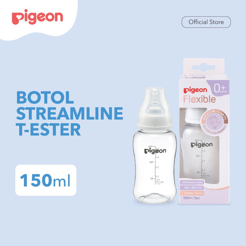 PIGEON Botol T-Ester Streamline 150ml &amp; 250ml with S-type Nipple