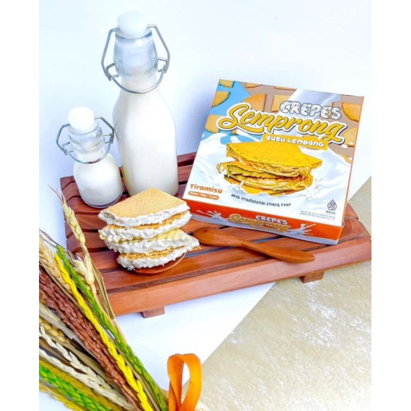 CREPES SEMPRONG SUSU LEMBANG - CREPES BANDUNG ISI 12pcs 165GRAM - CREPES SUSU LEMBANG