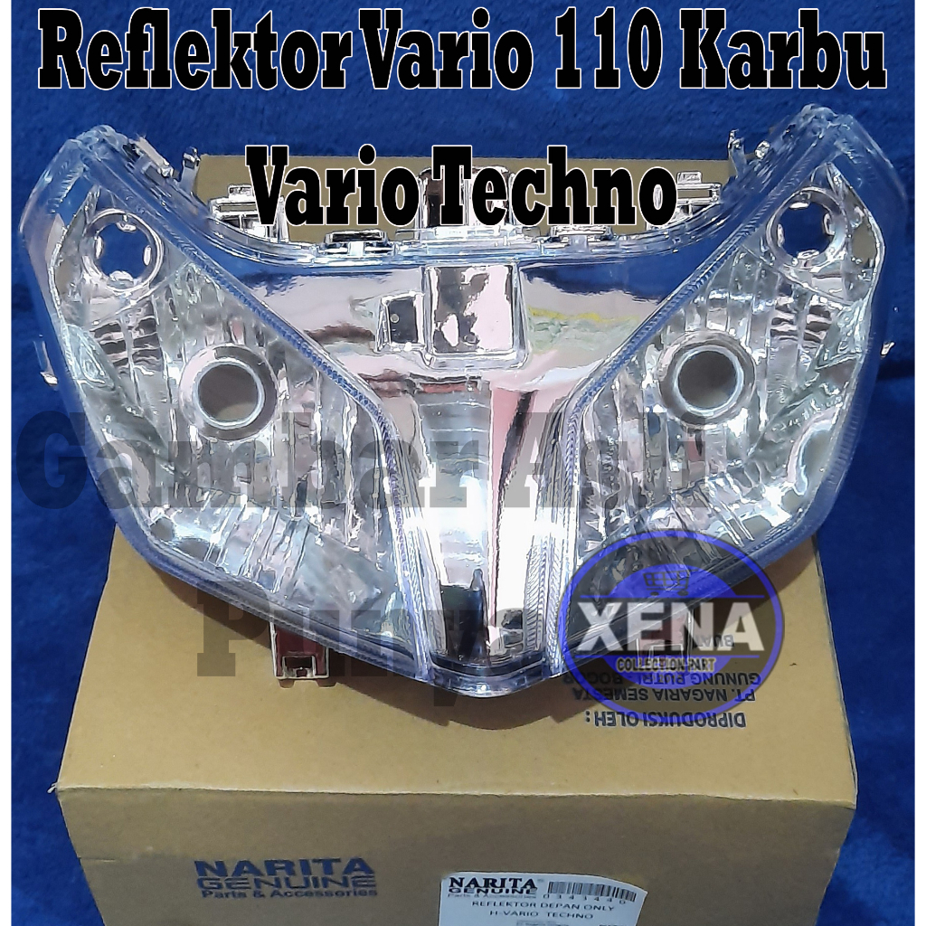 Reflektor plus mika lampu depan vario tekno CBS 110 karbu / Reflektor lampu depan vario techno 110 cbs