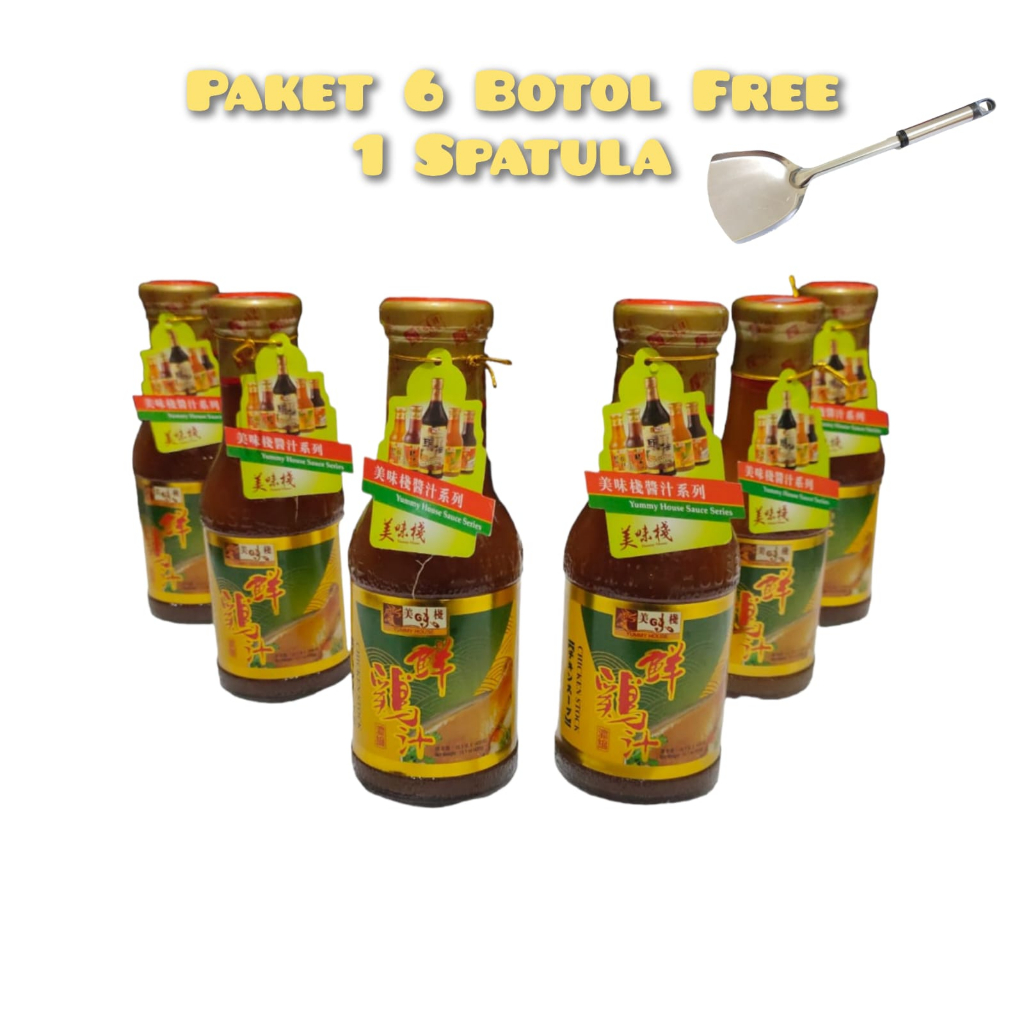 

Paket promo Yummy chicken stock Per 6botol Free Spatula(packing buble