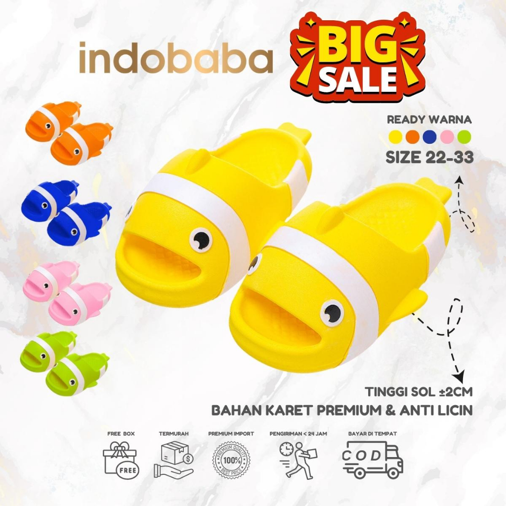 indobaba Sandal Anak Perempuan Sandal Anak Import Premium 1-7 Tahun S166