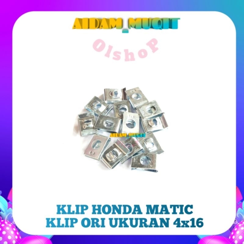 20 PCS BAUT KLIP BODY HONDA SILVER 4X16 BAUT KLIP HONDA MATIC BAUT KLIP MOTOR HONDA BAUT KLIP BATOK BODI HONDA SKRUP KLIP HONDA MURAH UKURAN M4X16