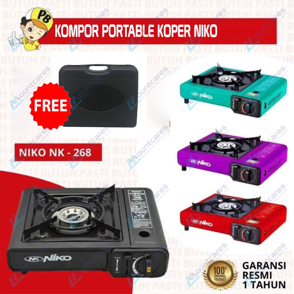 Kompor Portable Koper 2in1 Niko NK286C Kompor Camping Grill