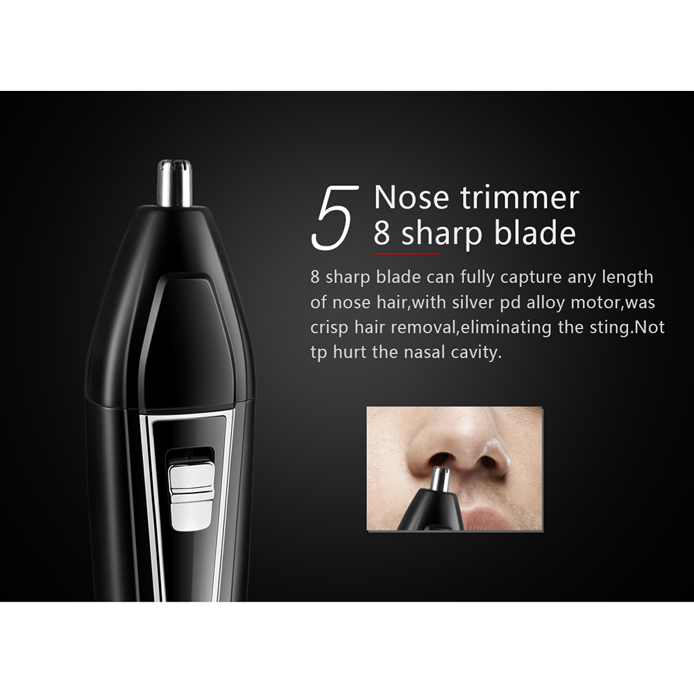 Electric Shaver 3in1 Hair Clipper Nose Trimmer Dual Blade USB Charging KEMEI KM-6558 &amp; KM-6331