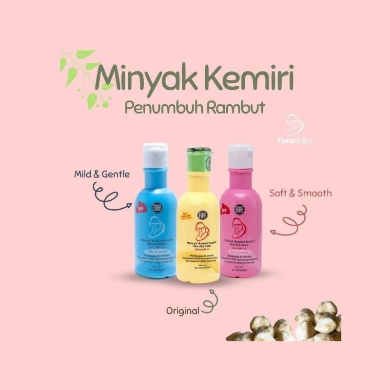 Minyak Kemiri FORA NATURES Penumbuh Rambut Bayi dan Anak 65ml