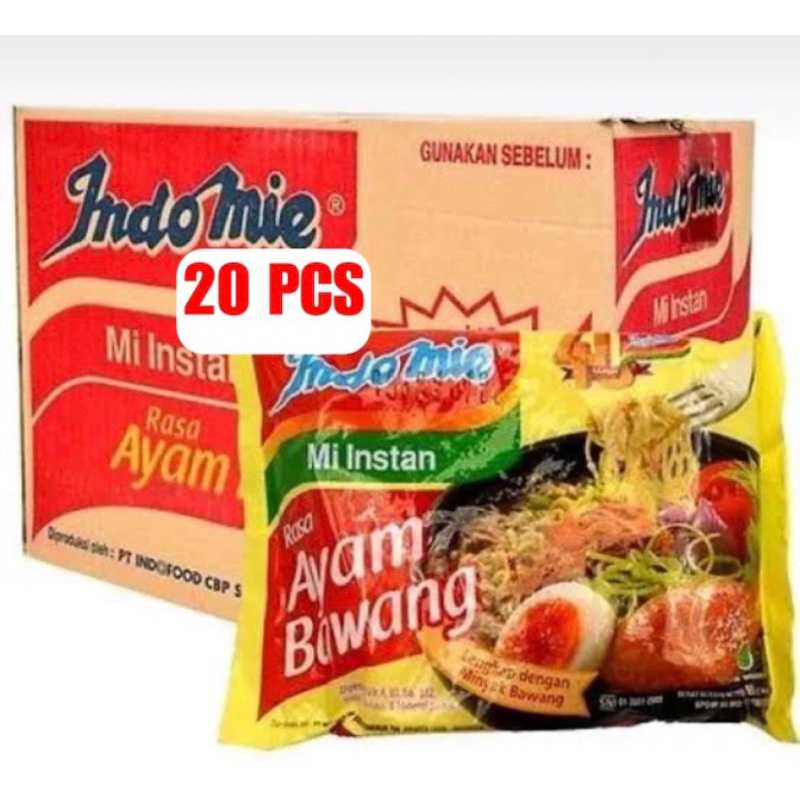 

Indomie Ayam Bawang 20 bungkus / Indomie Ayam Bawang 20 pcs