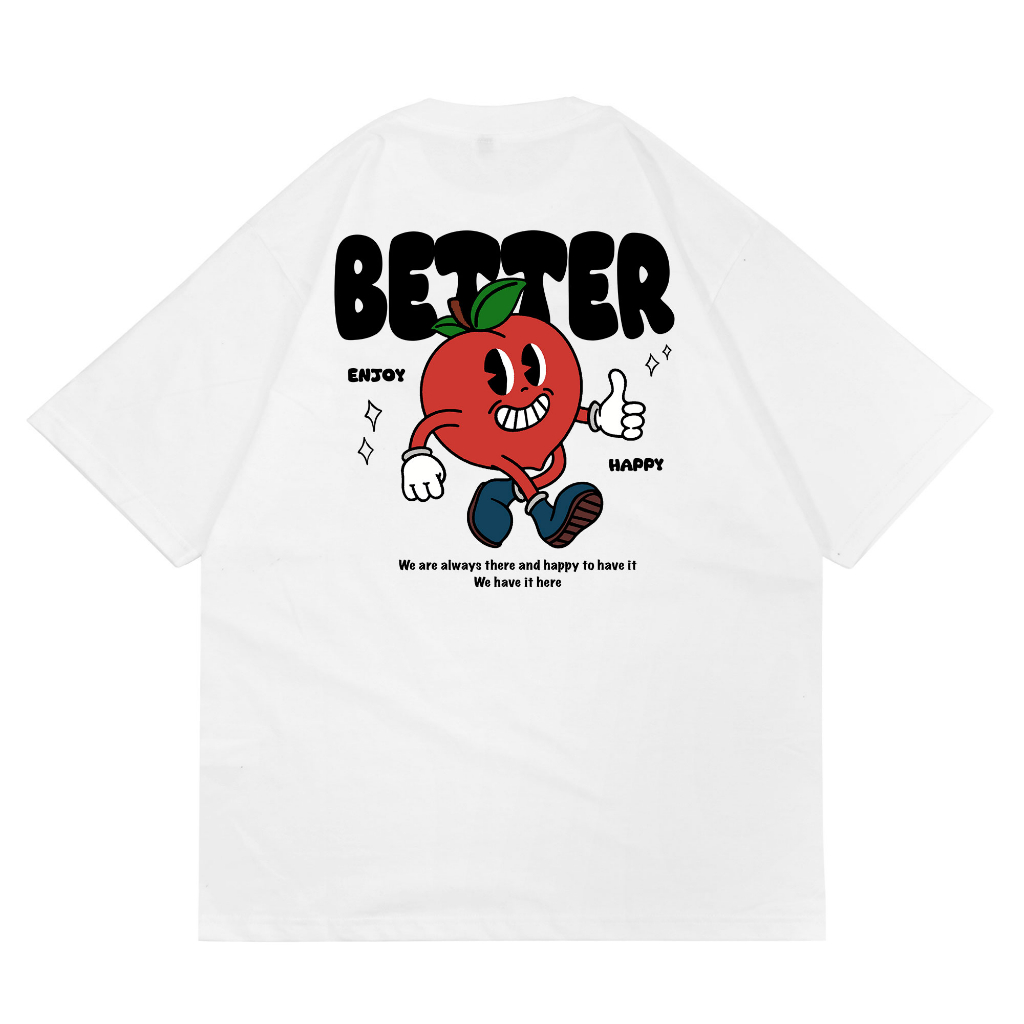 T-Shirt | Oversize | Neva | White| Bettermine