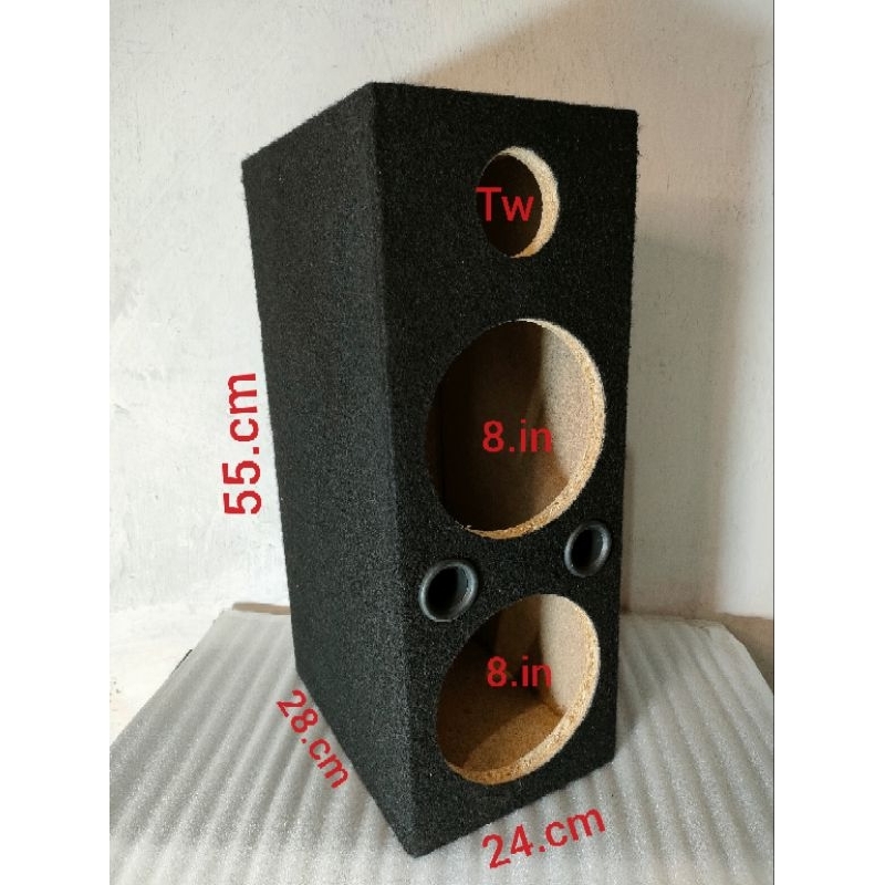 BOX SPEAKER 8 INCH DOUBLE DAN TWITER ( model SR )