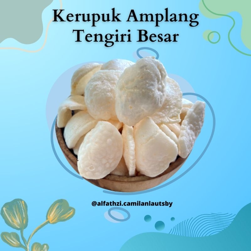 

(Camilan Laut Sby) Kerupuk Amplang Tengiri Besar Khas Kenjeran 500gr