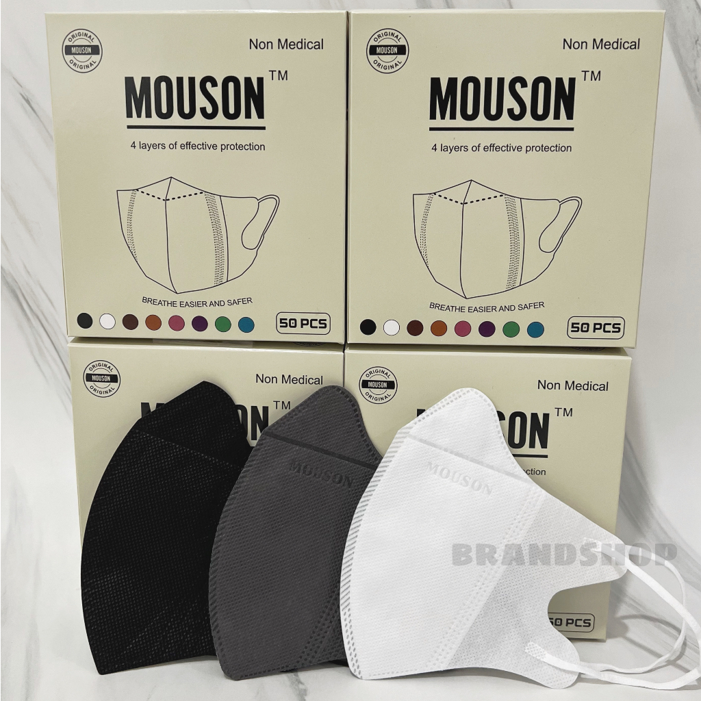 Masker Duckbill garis Mouson isi 50 pcs original - face mask
