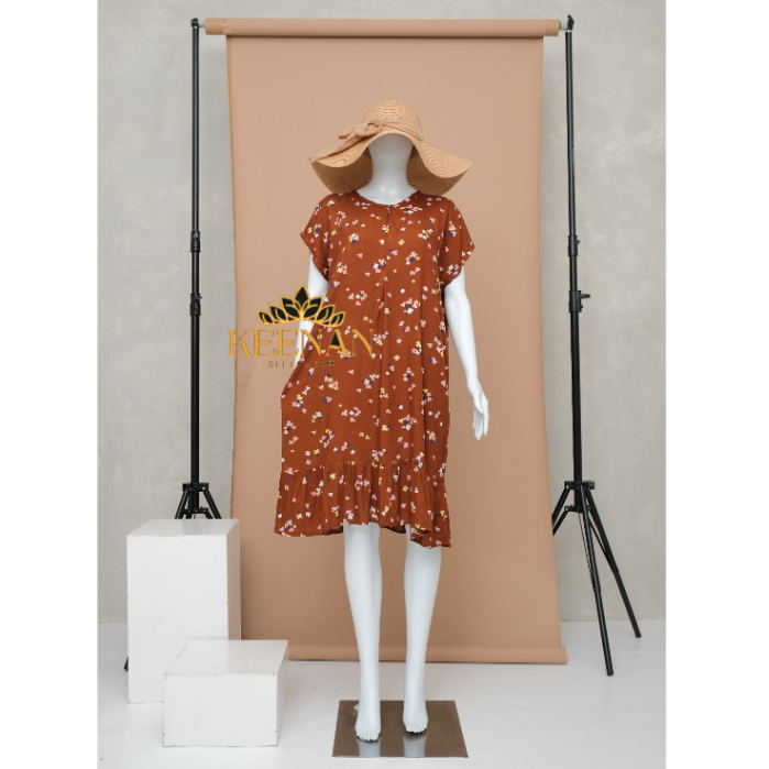 Daster Selutut Lucu Lengan Pendek Kekinian