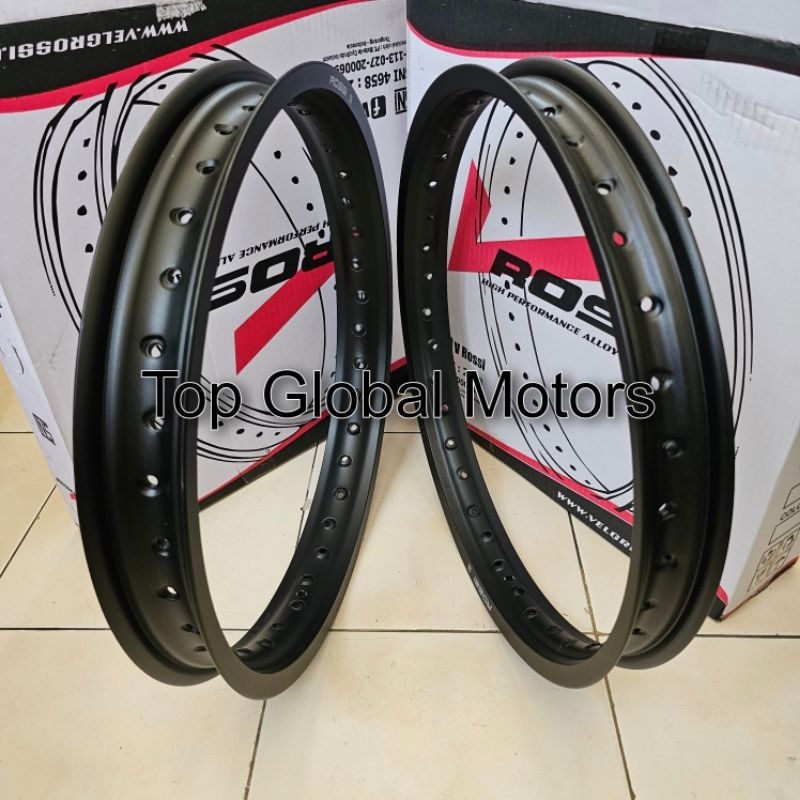 VELG ROSSI RING 18 160 185 215 HITAM ORIGINAL SNI SEMUA MOTOR