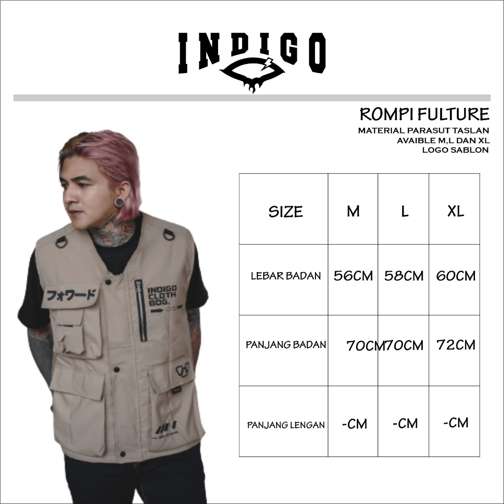 INST Tactical Vest Rompi Indigo