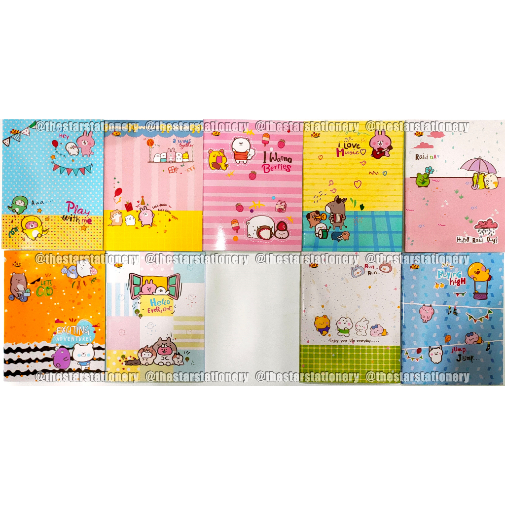 

(1 Pak isi 10 Buku) Buku Tulis KIKY 38 Garis Warna Motif Baru / Buku Tulis KIKY 38 Warna (1 Pak/10)