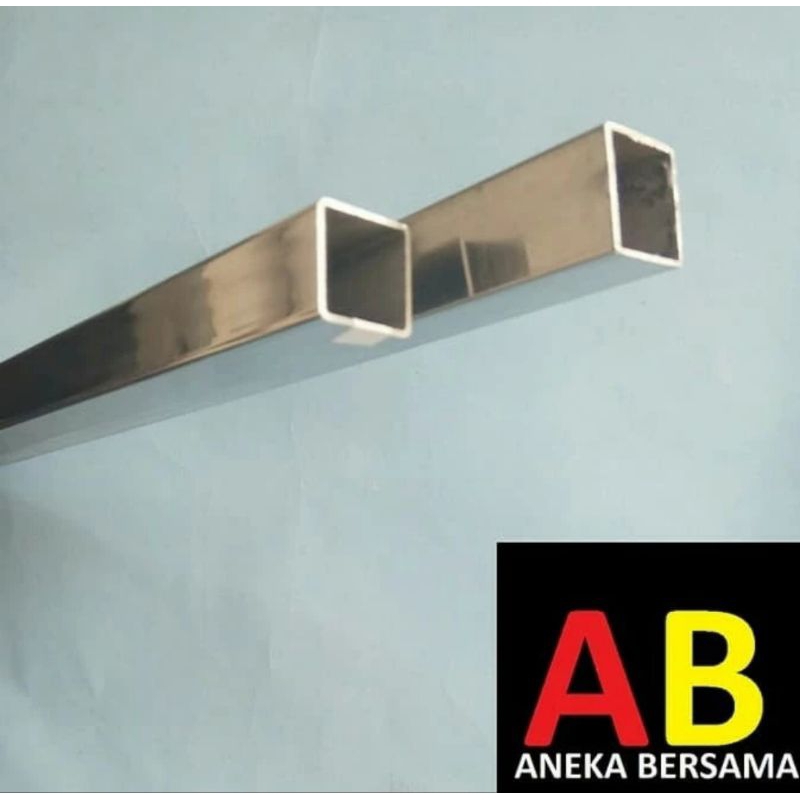 Custom Hollow Stainless Steel Mirror 2cm x 2cm Tebal 1mm