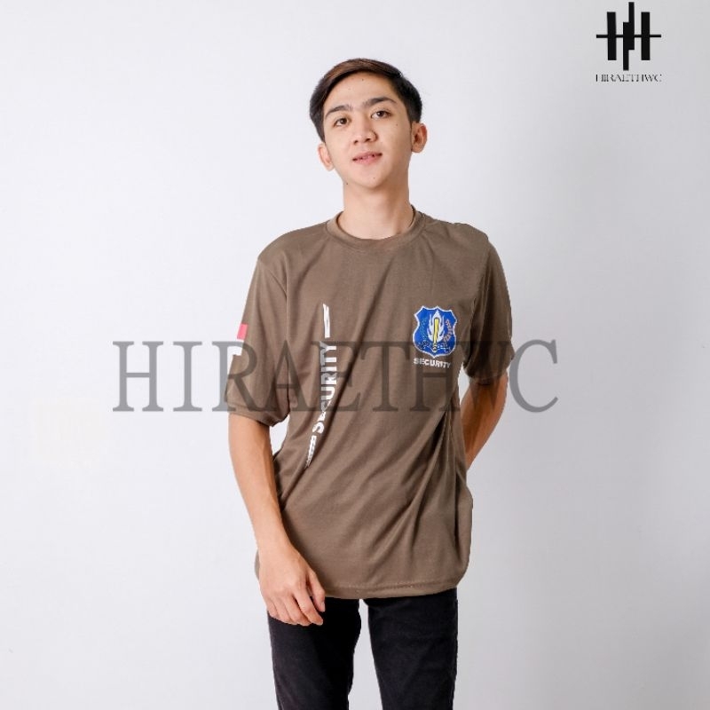 HC - KAOS SECURITY SATPAM LENGAN PENDEK MOTIF TERBARU