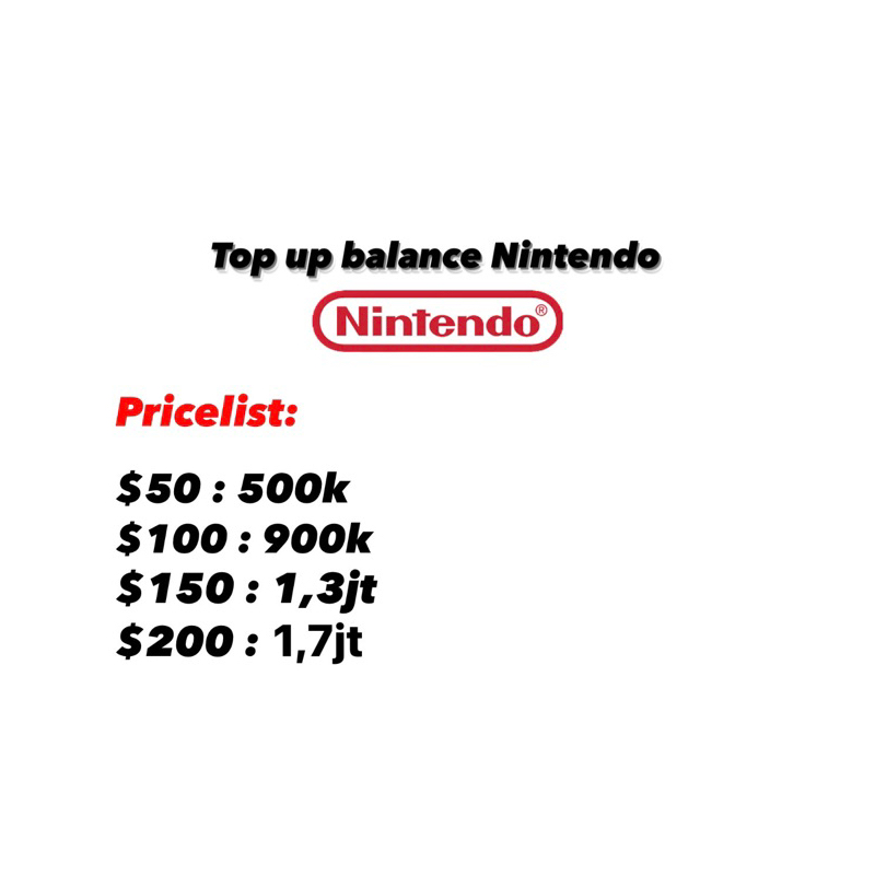 NINTENDO ESHOP USD PREMIUM